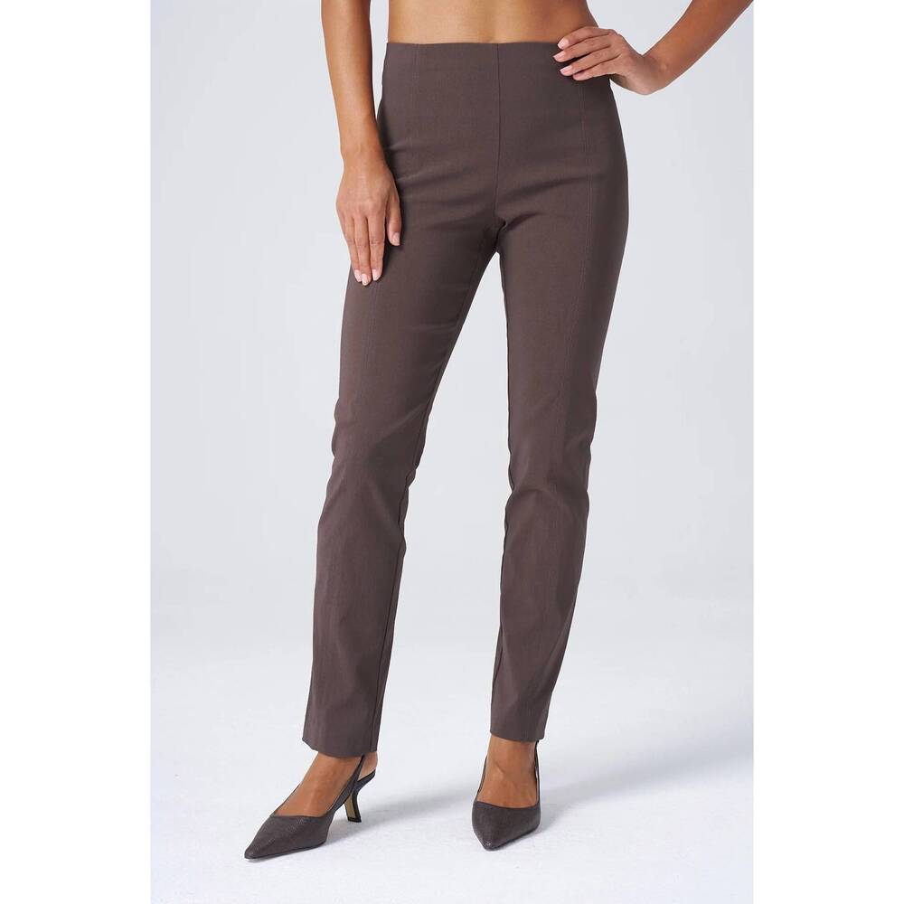 NEW FRANNE GOLDE all-season tapered pants in bark